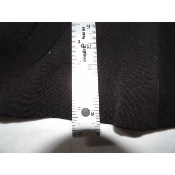 Lane Bryant Midi Skirt Sz 24 Fit N Flare Black Career Office Zip Back Basic Core - Picture 7 of 14